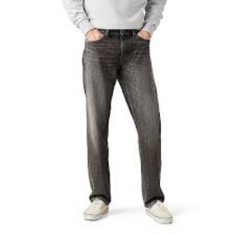 DeFacto Size 38 Men’s Black Straight Leg Jeans Classic Style